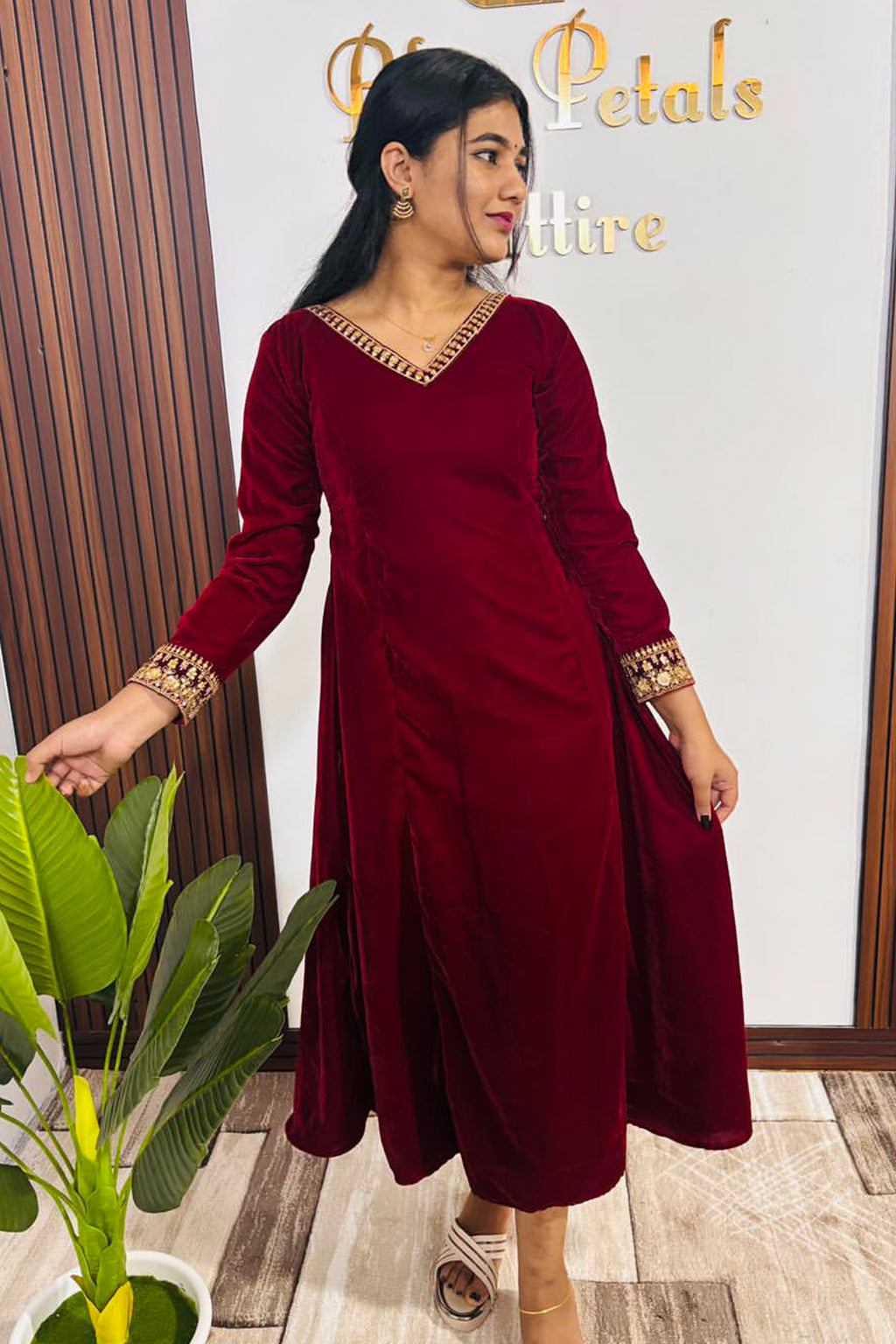 Burgundy charm