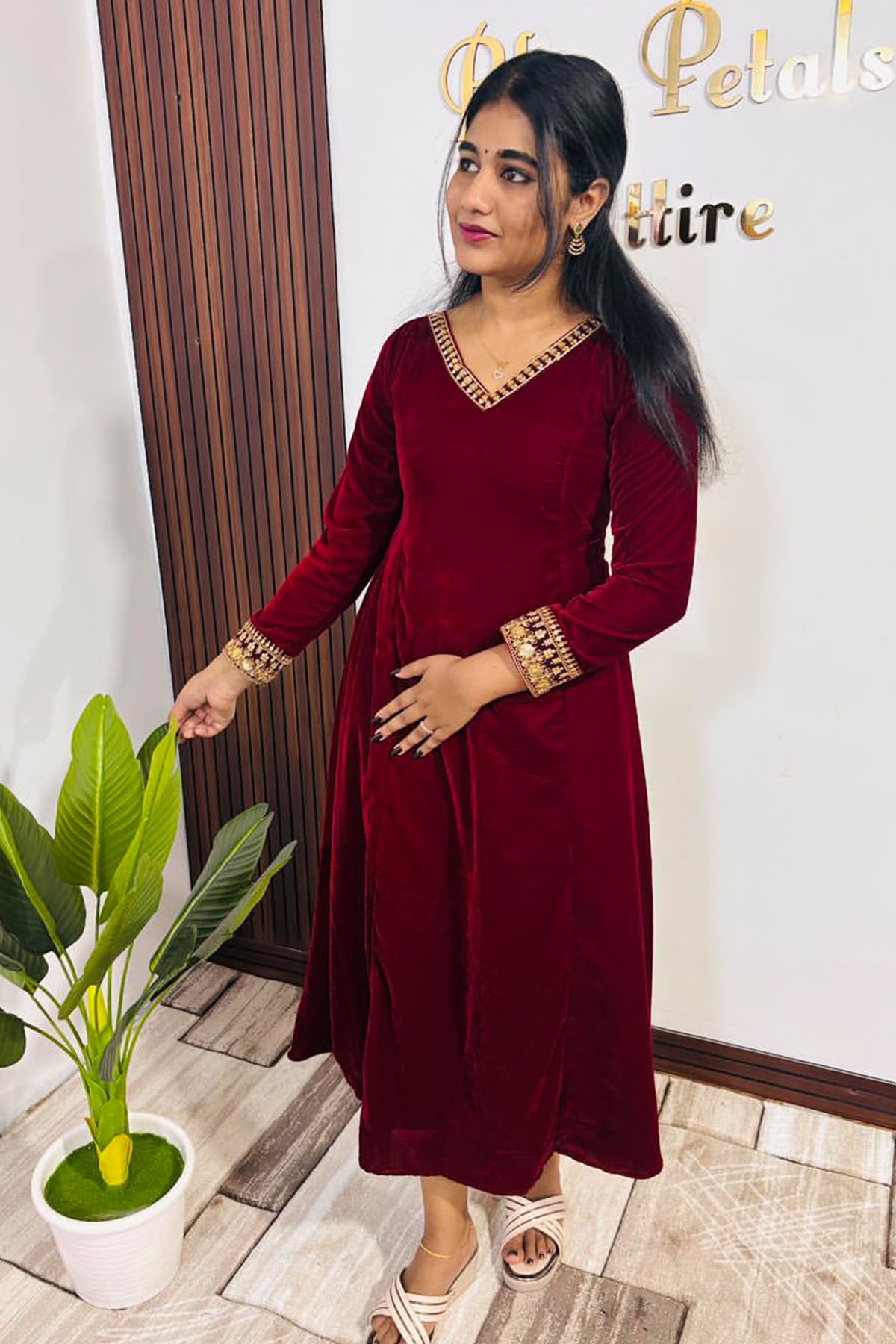 Burgundy charm