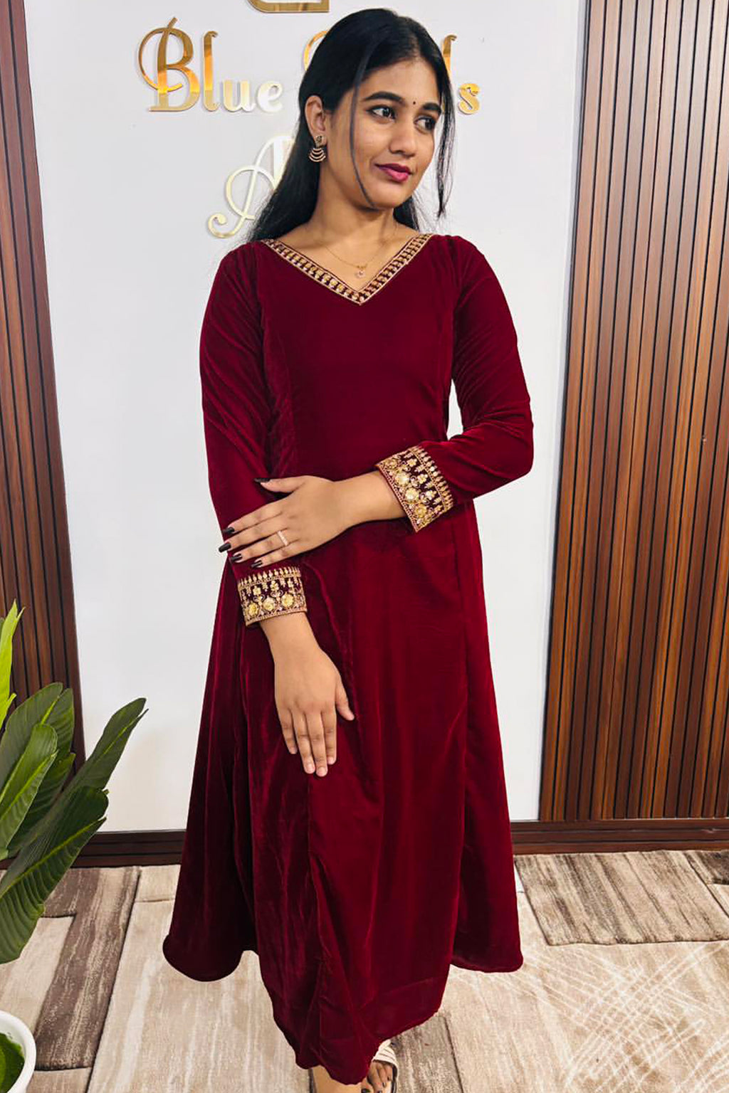 Burgundy charm