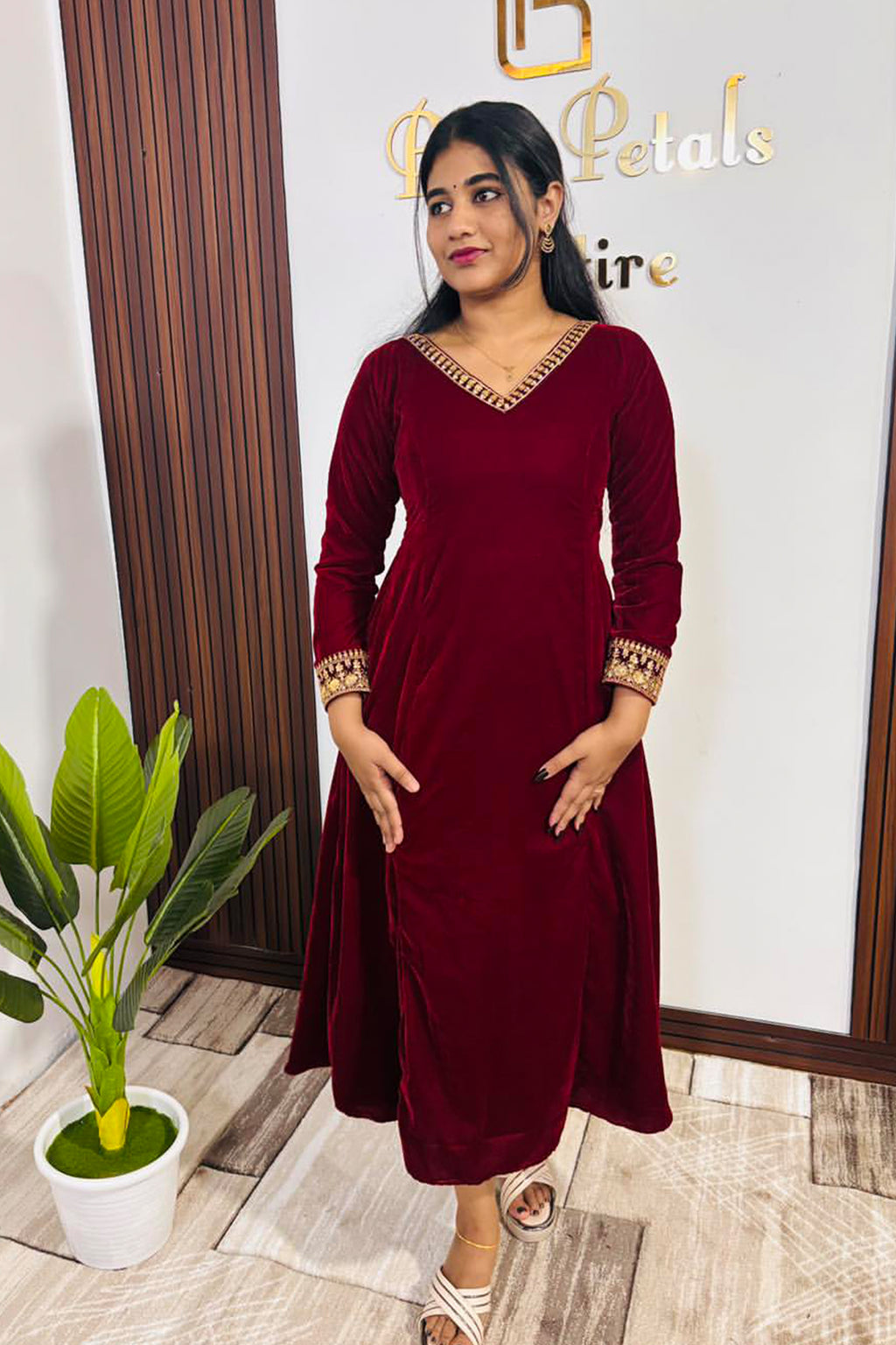 Burgundy charm
