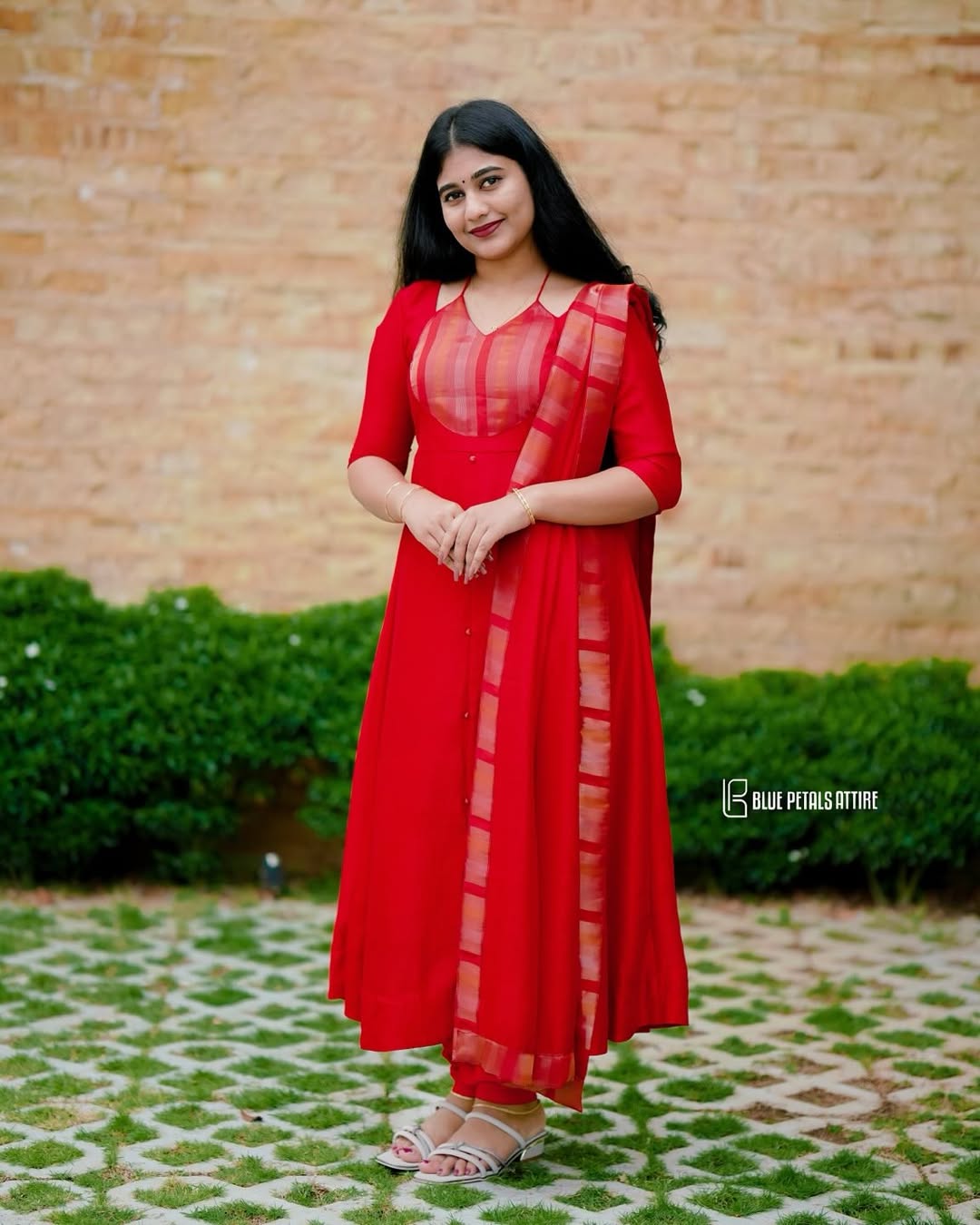 Scarlet with Duppatta